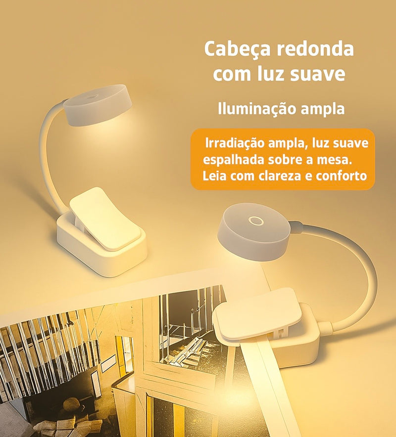 Mini Luminária de clipe