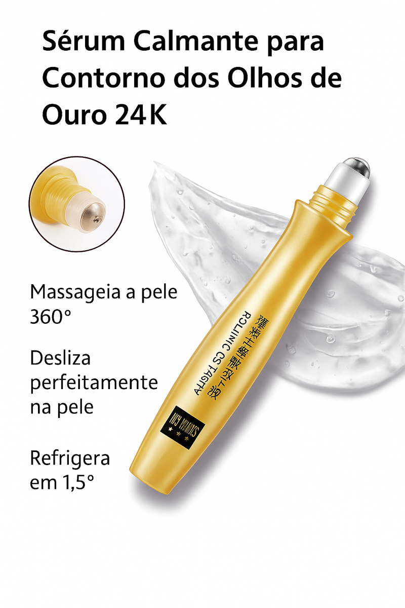 Kit de Cuidados Faciais 24K Ouro