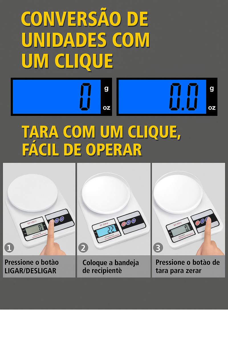 Balança Digital de Cozinha