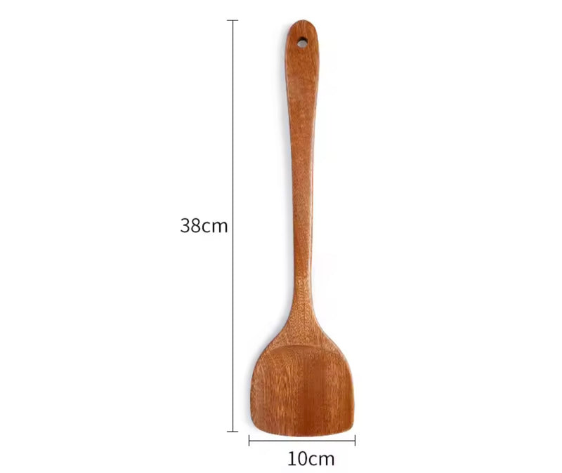 Conjunto de Utensílios de Madeira Natural
