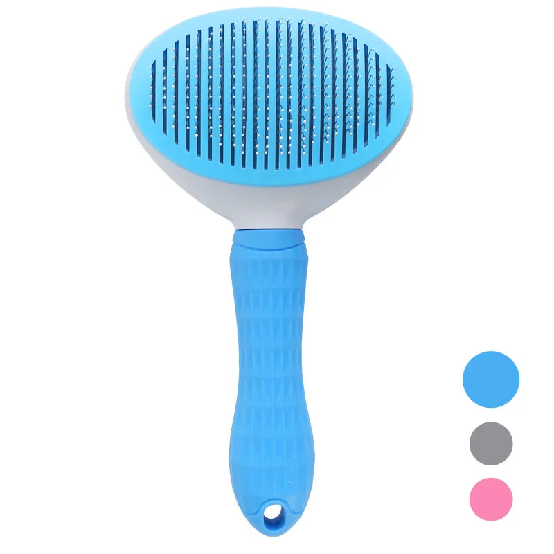 Escova Removedora de Pelos com Auto-Limpeza para Pets