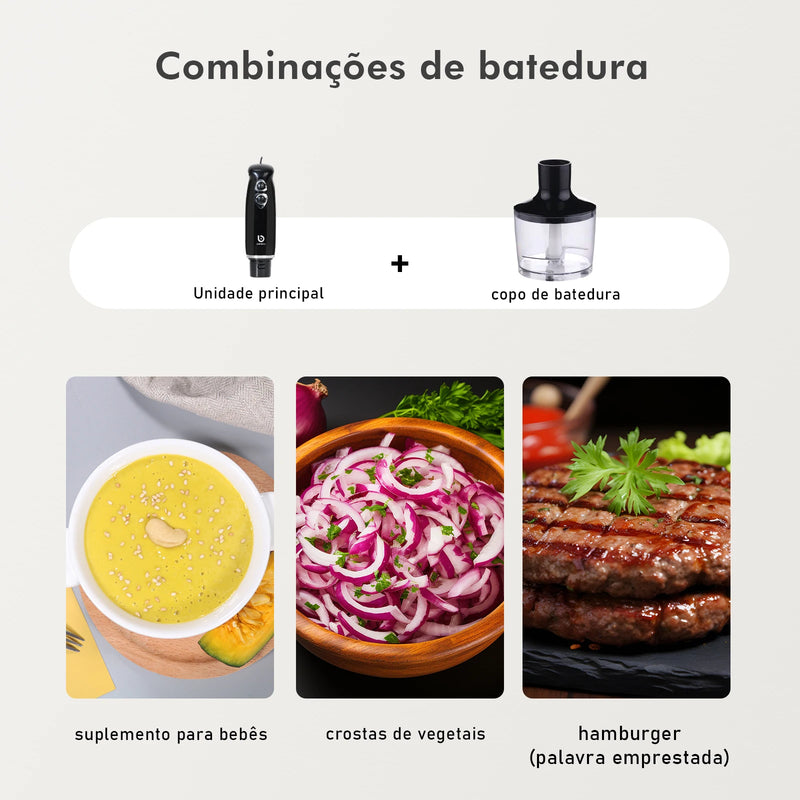 Mixer 4 em 1 potátil Elétrico