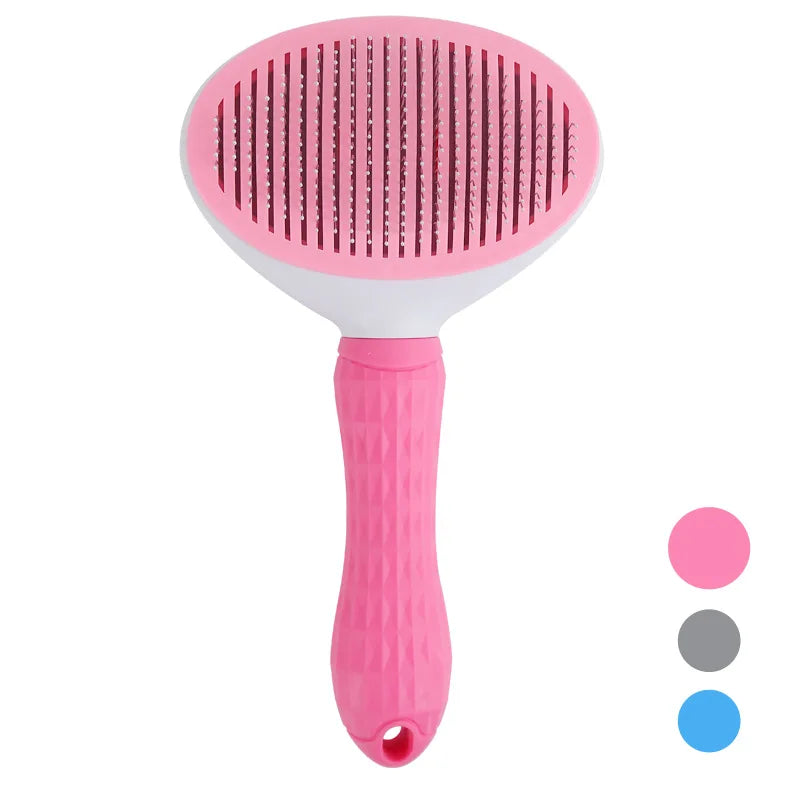 Escova Removedora de Pelos com Auto-Limpeza para Pets