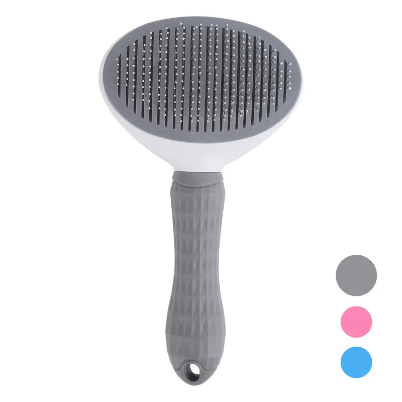Escova Removedora de Pelos com Auto-Limpeza para Pets