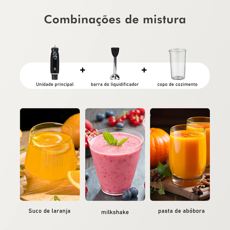 Mixer 4 em 1 potátil Elétrico